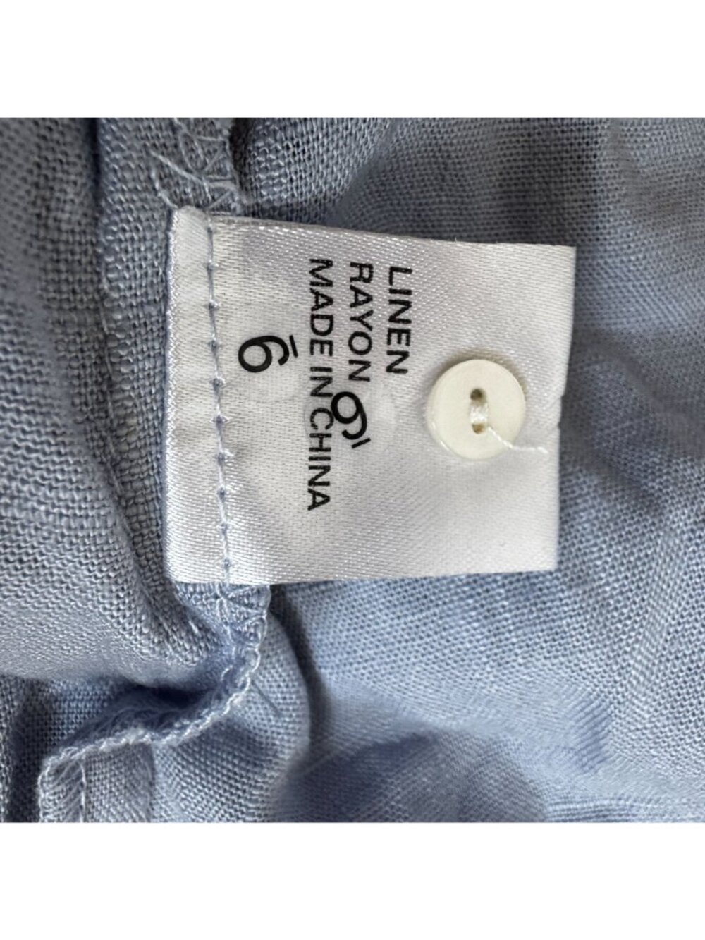 Sunny Girl Light Blue Tiered Ruffle Dress Side seam pockets Style 13254A NWT - Picture 9 of 9